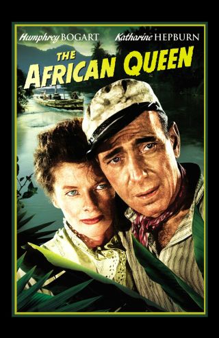 The African Queen Movie Poster 11x17 In / 28x43 Cm Bogart Hepburn