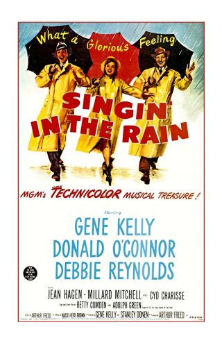 Singing In The Rain Movie Poster 11x17 In / 28x43 Cm Gene Kelly Debbie Reynolds