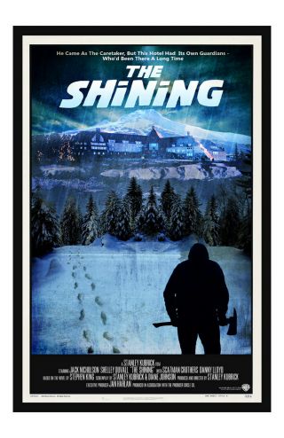 The Shining Movie Poster 11x17 In / 28x43 Cm Stanley Kubrick Jack Nicholson