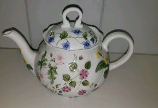 $159 Rosina - Queens Country Meadow Teapot Bone China
