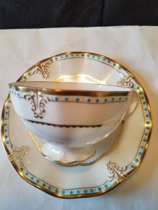 Royal Crown Derby China Lombardy Style A 1127 Bone China Cup And Saucer
