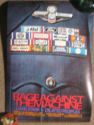 Rage Against The Machine 1999 Bgp 226 Bill Graham Oakland Poster