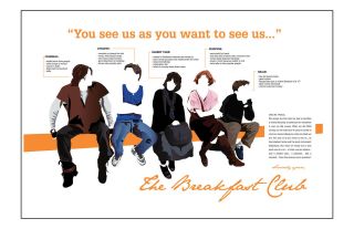 The Breakfast Club Movie Poster 11x17 In / 28x43 Cm Molly Ringwald Judd Nelson