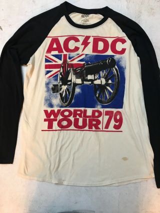 Ac/dc World Tour 79 T - Shirt - Size Large