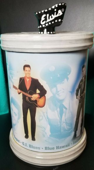Elvis Presley Film Legends Ceramic & Tin Cookie Jar