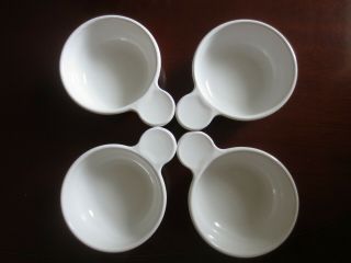 Set Of 4 Corning Ware White Grab - It Bowls 150 - B