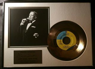 Frank Sinatra " My Way " 24kt Gold Plated Single W/coa Limited Edition