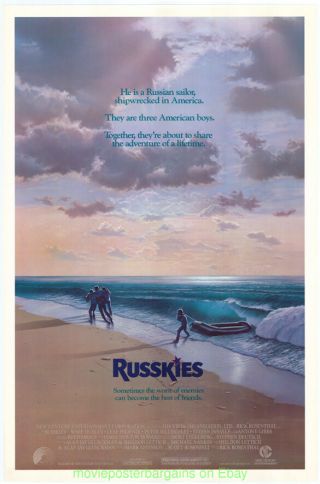 Russkies Movie Poster 27x41 Rolled One Sheet 1987 Joaquin Phoenix