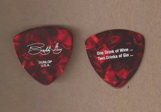 Buddy Guy - Tour Guitar Pick One Drink Of Wine Two Drinks Of Gin