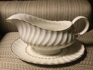 Adrian  By Royal Doulton - - Gravy Boat & Under Plate - -.
