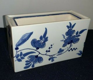 Colonial Williamsburg Blue And White Delft Flower Brick (made In Holland)
