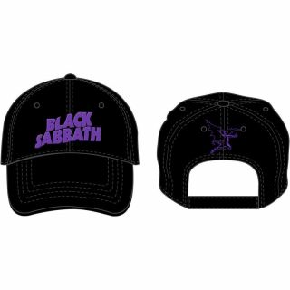 Official Licensed - Black Sabbath - Logo And Devil Baseball Cap Metal Ozzy Iommi