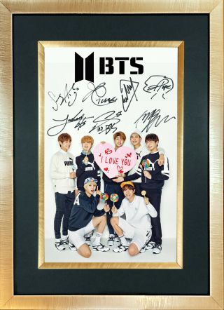 Bts 3 Boy Band Quality Autograph Mounted Signed Photo Reprint Poster 761
