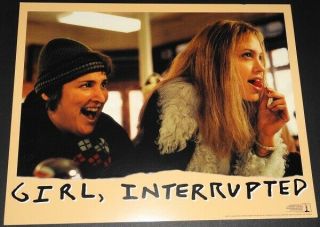 Girl,  Interrupted Rare Orig 1999 Lobby Card With Young Angelina Jolie Exc Cond