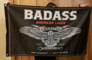 Bad Ass Beer Kid Rock Chillin The Most Cruise Flag Banner Mancave Flag Huge Ctm
