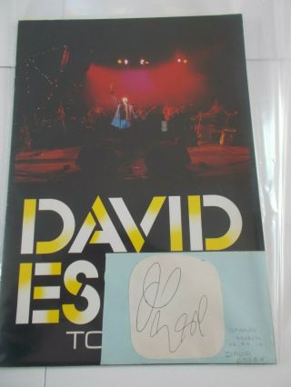 David Essex 1976 Concert Programme And Autograph