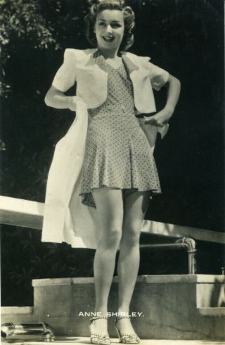 Anne Shirley 3.  52x5.  40 Vintage B&w Photo Postcard