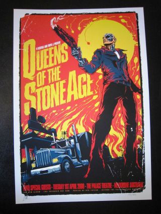Queens Of The Stone Age Melbourne 08 Concert Poster Art Ken Taylor