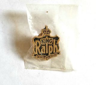 Rare 1991 King Ralph Metal Movie Promo Crown Pin - John Goodman Peter O 