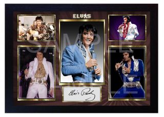 Elvis Presley The King Framed Photo Print Poster Perfect Gift