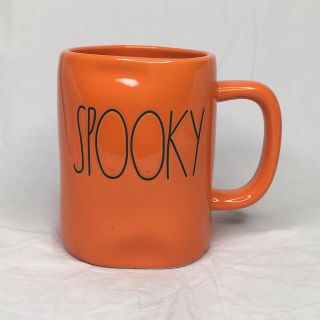 Rae Dunn Halloween Spooky Orange Mug