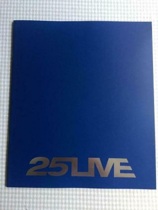 George Michael 25 Live European Tour Programme 2008 Blue Cover