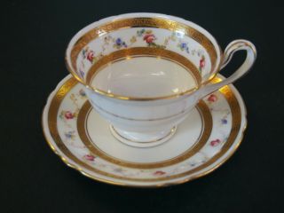 Antique Wileman Foley Shelley,  Cup/saucer,  Gainsborough,  Pattern 8074,  Ca 1907