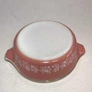Vintage Pyrex Pink Gooseberry 471 Covered Casserole Dish Bowl w/ Lid 1 Pt 6