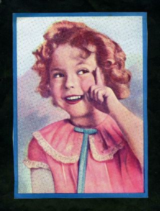 Vintage Shirley Temple " Coloured Portrait " 1930s Delightfully Naughty