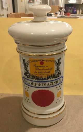 Vintage Smith Kline French,  Chlorpromazine Apothecary Jar