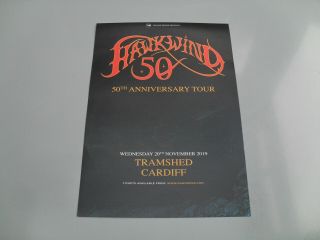 Hawkwind - Lovely Colour Tour Flyer  50th Anniversary Tour
