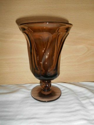5 Fostoria Jamestown Brown Footed Ice Tea Glass 6 " Tall Goblets