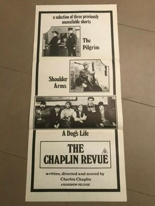 Daybill Poster 13x30: The Chaplin Revue (1959) Charles Chaplin