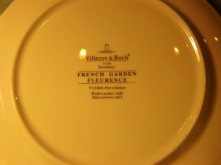 Villeroy & Boch French Garden Fleurence Luncheon Plate Bread Plate Mug 8
