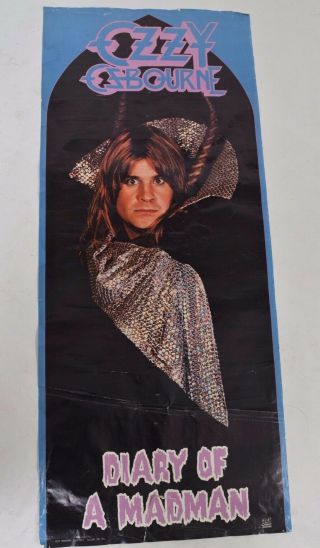 Ozzy Osbourne Diary Of A Madman 1981 Promo Poster Rare.