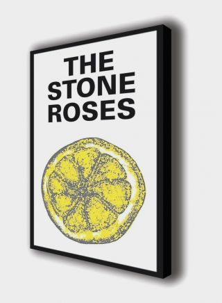 The Stone Roses - Lemon - Wall Canvas Picture Print Wall Art 63cm X 40cm