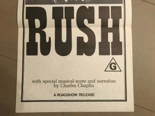 Daybill Poster 13x30: The Gold Rush (1929) Charles Chaplin 2
