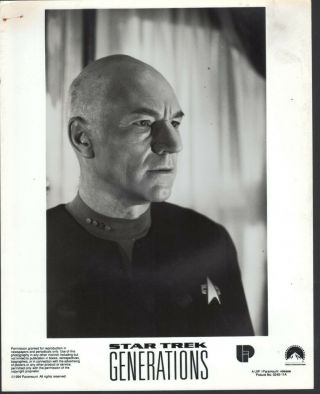 Star Trek Generations (1994) 8x10 Black & White Movie Photo 11a