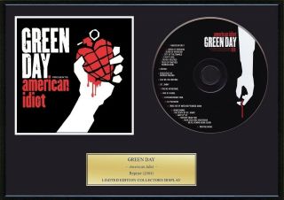 Green Day - Framed Cd Presentation Disc Display