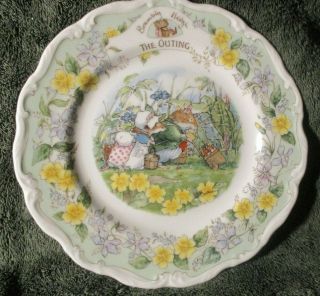 Royal Doulton Brambly Hedge - The Outing - Salad/dessert Plate - 8 " - 1995