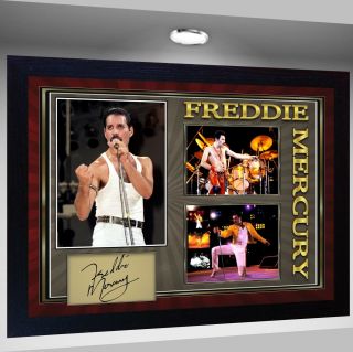 Freddie Mercury Queen Framed Photo Print Poster Perfect Gift