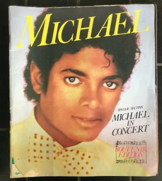 Michael Jackson Live In Concert Book Souvenir Edition 1984