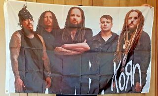 Korn Flag 3 X 5 Ft.  Jonathan Davis Flag Man Cave Banner Heavy Metal
