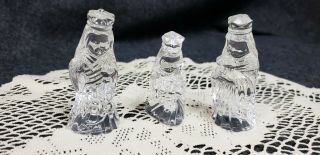 Waterford Marquis Nativity Three 3 Wise Men Kings Figurines & Angel