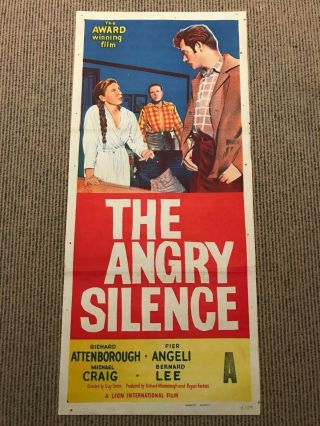 Daybill Poster 13x30: The Angry Silence (1960) Richard Attenborough