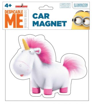 Despicable Me Movie Pony Stuffed Unicorn Toy Large Car Magnet