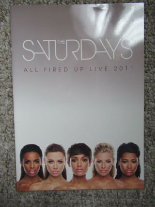 The Saturdays All Fired Up Uk Tour Programme 2011