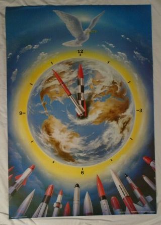 Nuclear War Clock 1982 Poster Wizard And Genius Switzerland