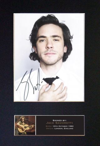 Jack Savoretti Signed Mounted Autograph Photo Prints A4 704