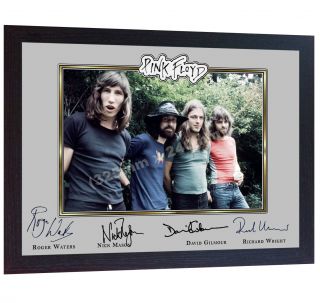 Pink Floyd David Gilmour Signed Photo Print Poster Autographed Framed